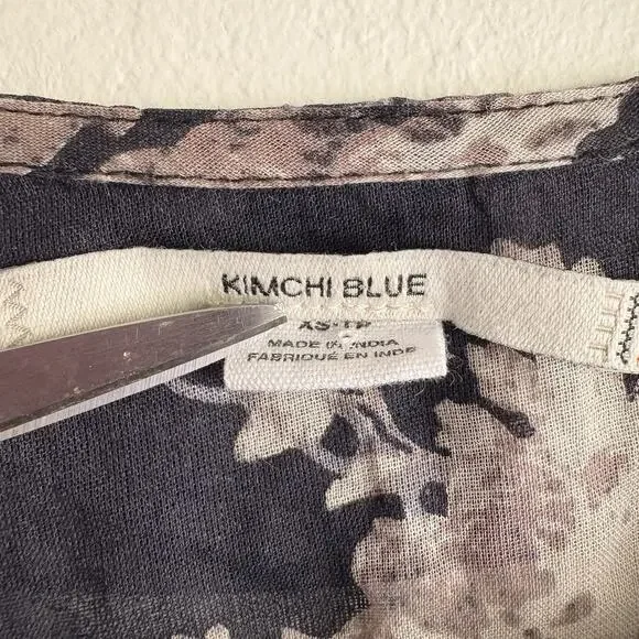 Urban Outfitters Dress Women XS Kimchi Blue Maria Collar Sheer Ruffle Whimsigoth - Picture 3 of 11